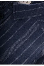 Çizgili Mevsimlik Oduncu Gömlek 2-10 Yaş Lacivert