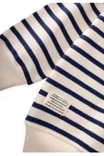 Gilet rayé, 2-10 ans, bleu marine