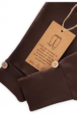 Uzayabilen Tayt Pantolon 0-3 Yaş Kahverengi