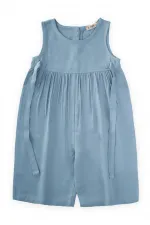 Kolsuz Bağcıklı Tulum 2-7 Yaş Mavi