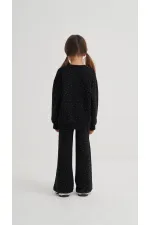 Komple Taşlı Modal Takım 2-7 Yaş Siyah