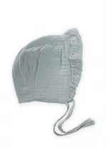 Chapeau bébé musulman à volants et à nouer, 0-2 ans, vert menthe