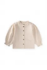 Chemise en mousseline biologique pour enfants de 2 à 10 ans (naturelle)