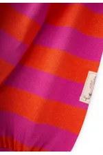 Striped Knitted Tunic, Ages 4-12, Orange/Fuchsia