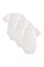 Üçlü Zıbın 0-3 Yaş Beyaz