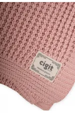 Thessaloniki Knit Blanket 80x100 (+/-5 cm) Salmon