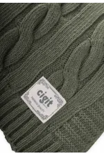 Saç Örgü Triko Battaniye 80X100 Cm (+/-5 Cm) Haki Yeşil