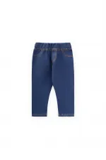 Sahte Cepli Tayt Pantolon 1-7 Yaş Mavi