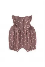 Combinaison short à volants 0-3 ans Cuivre