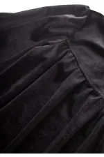 Kadife Robadan Elbise 2-7 Yaş Siyah