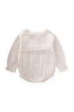 Fisto Yakalı Mevsimlik Müslin Zıbın 0-2 Yaş Ekru