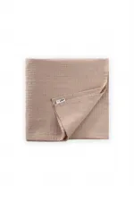 Naturel Puantiyeli Müslin Battaniye 90X100 Cm Vizon