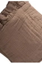 Bağlamalı Fırfırlı Müslim Bebek Şapka 0-2 yaş K Bej