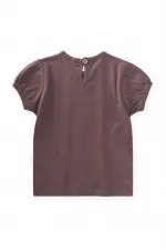 Lace Striped Blouse for 1-5 Year Olds Plum