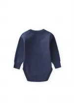 Grenouillère pour bébé de 0 à 2 ans, bleu marine.