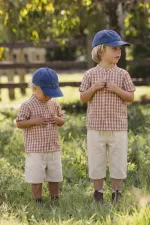 Muslin Shirt Set 1-8 Years Light Brown