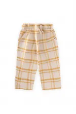 Muslin Trousers for Ages 1-10 Mustard Plaid Muslin Trousers for Ages 1-10 Mustard Plaid