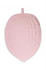 Muslin Leaf Baby Play Mat (Washed) Pink