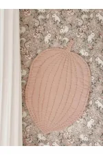 Muslin Leaf Baby Play Mat (Washed) Pink