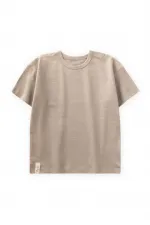 Basic Bebe T-Shırt 0-3 Yaş Bej