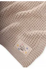 Selanik Knitted Blanket 80X100 (+/- 5 Cm) Natural
