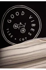 Bisiklet Baskılı Çizgili Müslin Pantolonlu Takım 2-10 Yaş Siyah