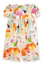 Poplin Jumpsuit 2-7 Years Orange