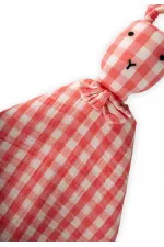 Tavşan Müslin Uyku Arkadaşı (Yıkanmıştır) 40X40 cm Mercan Ekose