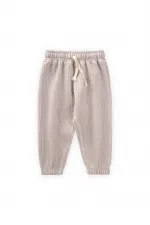 Pantalon de jogging en velours côtelé, couleur pierre, 1-10 ans