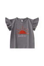 Pullu T-Shirt 1-10 Yaş O Gri