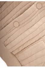 Kapitone Ceket 1-10 Yaş Bej