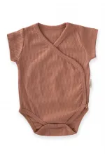 Double Breasted Corduroy Bodysuit 0-6 Months Brown
