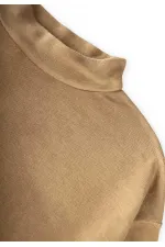 Yumuşak Dökümlü Oversize Bambu Takım 3-10 Yaş Olive