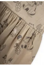 Desenli Kısa Tulum 0-3 Yaş Mint Yeşili