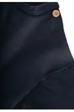 Velvet Trousers and T-Shirt Set, Ages 1-7, Navy Blue