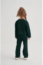 Modal İspanyol Paça Takım 2-7 Yaş Zümrüt