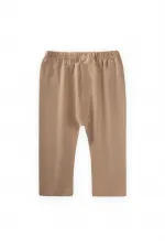 Ensemble de survêtement bébé à carreaux imitation beige 0-3 ans