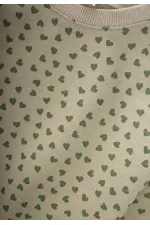 Sweatshirt Takım 2-8 Yaş Kalp Desen