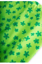 Leggings fluo saisonniers pour filles, motif floral vert, 0-5 ans