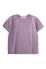 Basic Ribbed T-Shirt 1-5 Years Lilac