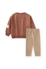 Sweatshirt Takım 2-10 Yaş A Kahve