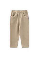 Corduroy Trousers, Ages 8-12, Beige