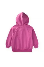 Gilet zippé à capuche, 1 à 14 ans, fuchsia foncé
