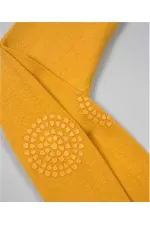 Collants antidérapants et anti-ramper 6-24 mois Jaune moutarde