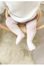 Emekleme Ve Kaymaz Külotlu Çorap 6-24 Ay Pudra