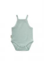 Air Conditioned Suspender Bodysuit for 0-3 Years Mint Green