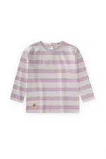 Striped Long Sleeve T-Shirt 2-8 Years Old Pink Blue Striped