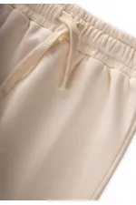 Ensemble de survêtement basique pour enfants de 1 à 5 ans, écru