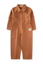 Gabardin Tulum 2-7 Yaş Taba