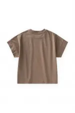 T-shirt pour enfants de 2 à 12 ans, couleur vison.